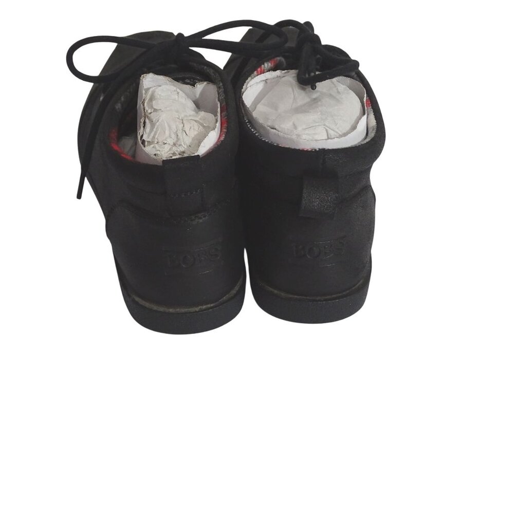 Bobs Skechers Black Chukka Ankle Boots Women Size 7 Memory Foam Textile 34487 - Picture 4 of 8